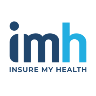 Logo with the letters imh in lowercase, where im is dark blue and h is light blue. Below, the words INSURE MY HEALTH appear in dark blue capital letters on a white background. Logo with the letters imh in lowercase, where im is dark blue and h is light blue. Below, the words INSURE MY HEALTH appear in dark blue capital letters on a white background.